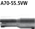 Bastuck A70-55.5VW Skoda Octavia II Octavia II 1Z Turbo inkl. RS Adapter Komplettanlage auf Serie au