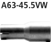 Bastuck A63-45.5VW BMW 1er E82 118d / 120d Adapter Komplettanlage auf Serienanlage auf Ø 45.5 mm