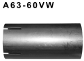 Bastuck A63-60VW Volkswagen Golf 5 Golf 5 incl. Golf 5 plus Diesel + 1,6l FSI Adapter Komplettanlage