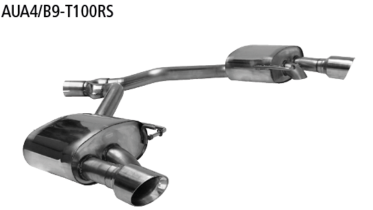 Bastuck AUA4/B9-T100RS Audi A4 B9 / A5 F5 TFSI A4 B9 Frontantrieb ab 2015 / A5 F5 Frontantrieb ab 2