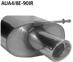 Bastuck AUA4/8E-90IR Audi A4 / S4 B6/B7 A4 B6/B7 (Bj. 2000-2008) 6 Zyl. Quattro Limousine, Avant (8E