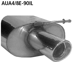 Bastuck AUA4/8E-90IL Audi A4 / S4 B6/B7 A4 B6/B7 (Bj. 2000-2008) 4 Zyl. 2WD Limousine, Avant (8E) /