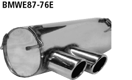 Bastuck BMWE87-76E BMW 1er E81 / 1er E87 116i / 118i / 120i bis Bj. 02/2007 Endschalldämpfer mit Dop